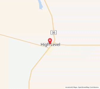 Map of High Level, AlbertaAlberta