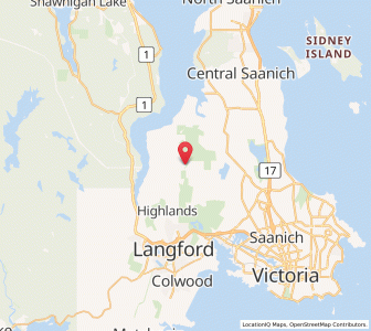 Map of Highlands, British ColumbiaBritish Columbia