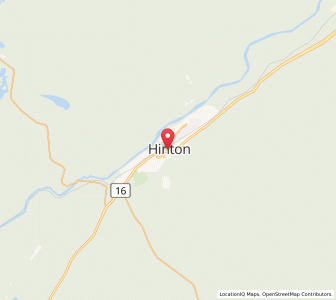 Map of Hinton, AlbertaAlberta