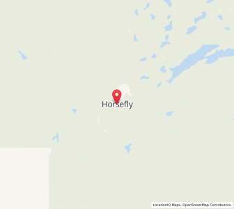 Map of Horsefly, British ColumbiaBritish Columbia