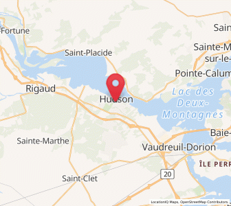 Map of Hudson Heights, Quebec