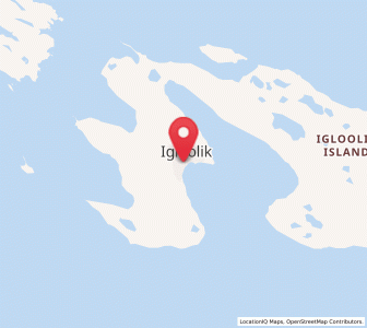 Map of Igloulik, Nunavut
