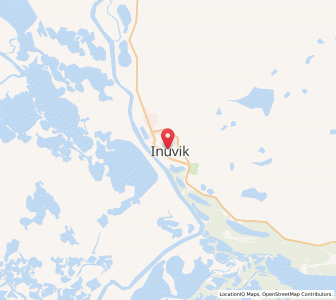 Map of Inuvik, Northwest TerritoriesNorthwest Territories