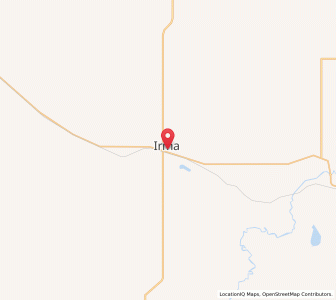 Map of Irma, AlbertaAlberta