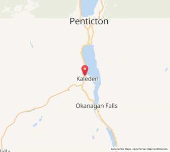Map of Kaleden, British ColumbiaBritish Columbia