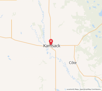 Map of Kamsack, SaskatchewanSaskatchewan