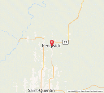 Map of Kedgwick, New BrunswickNew Brunswick