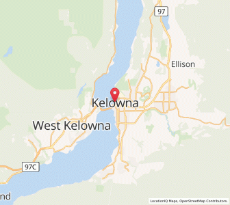 Map of Kelowna, British ColumbiaBritish Columbia