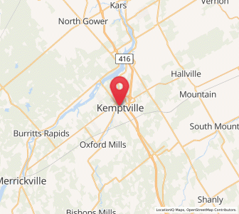 Map of Kemptville, Ontario