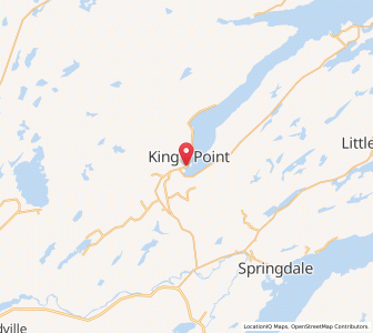 Map of King's Point, Newfoundland & LabradorNewfoundland and Labrador