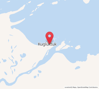 Map of Kugluktuk, Nunavut