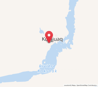 Map of Kuujjuaq, Quebec