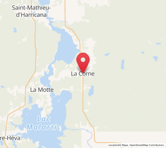 Map of La Corne, Quebec
