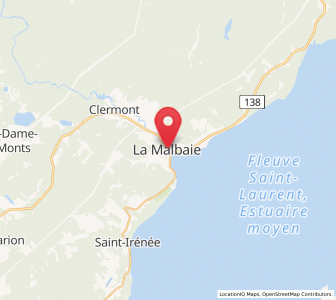 Map of La Malbaie, Quebec