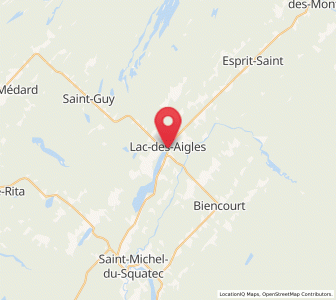 Map of Lac-des-Aigles, Quebec