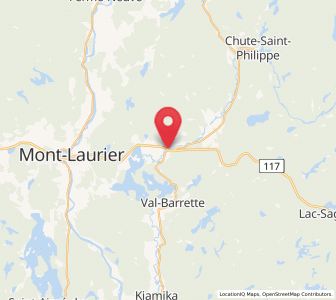 Map of Lac-des-Écorces, Quebec