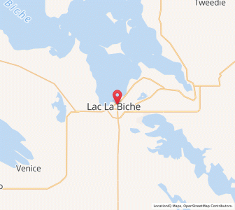 Map of Lac La Biche, AlbertaAlberta