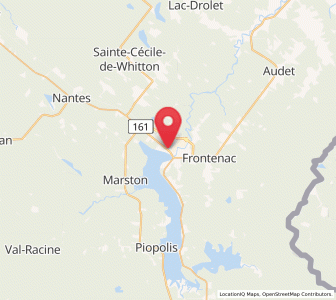 Map of Lac-Mégantic, Quebec