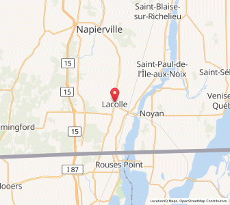 Map of Lacolle, QuebecQuébec