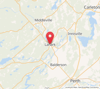 Map of Lanark, Ontario