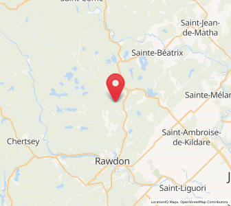 Map of Lanaudière, Quebec