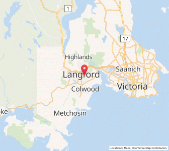 Map of Langford, British ColumbiaBritish Columbia