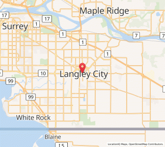 Map of Langley, British ColumbiaBritish Columbia