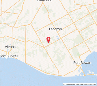 Map of Langton, Ontario