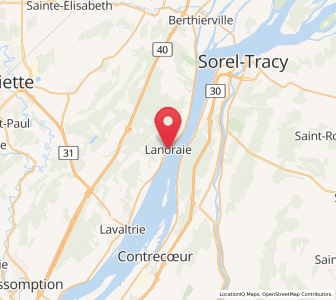 Map of Lanoraie, Quebec