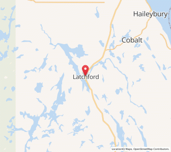 Map of Latchford, OntarioOntario