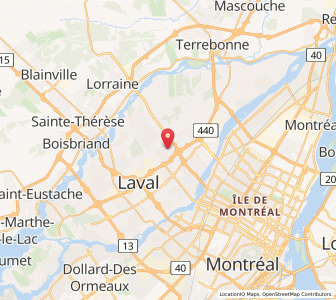 Map of Laval, QuebecQuebec