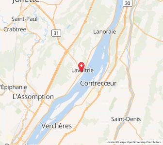 Map of Lavaltrie, QuebecQuebec