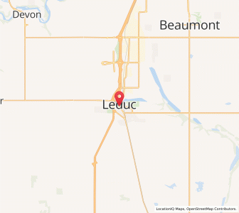 Map of Leduc, AlbertaAlberta