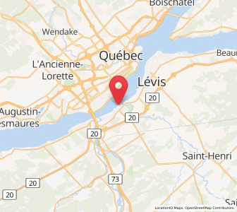 Map of Levis, Quebec