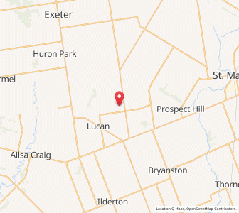 Map of Lucan Biddulph, OntarioOntario