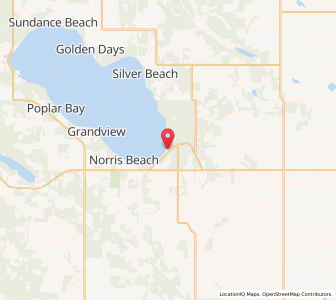 Map of Ma-Me-O Beach, AlbertaAlberta