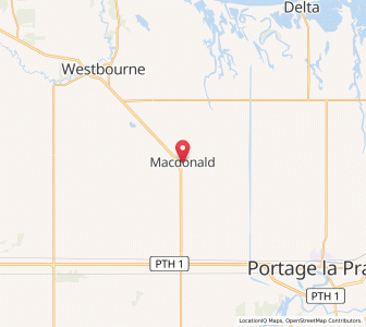 Map of Macdonald, ManitobaManitoba