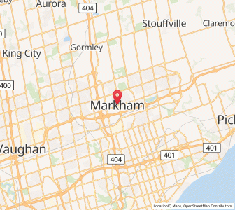 Map of Markham, OntarioOntario