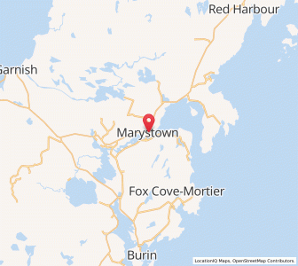 Map of Marystown, Newfoundland & LabradorNewfoundland and Labrador
