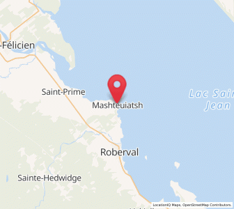 Map of Mashteuiatsh, Quebec