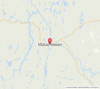 Map of Matachewan, OntarioOntario