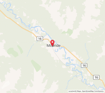 Map of McBride, British ColumbiaBritish Columbia