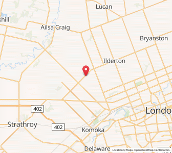 Map of Middlesex Centre, OntarioOntario