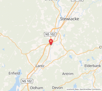 Map of Milford Station, Nova ScotiaNova Scotia