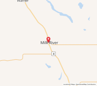Map of Milk River, AlbertaAlberta