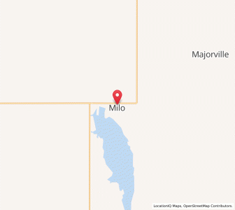 Map of Milo, AlbertaAlberta