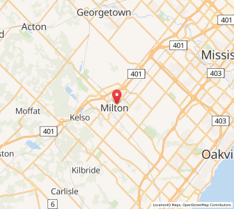 Map of Milton, OntarioOntario