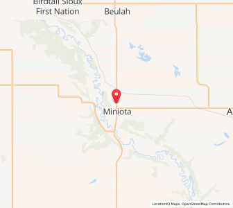 Map of Miniota, ManitobaManitoba