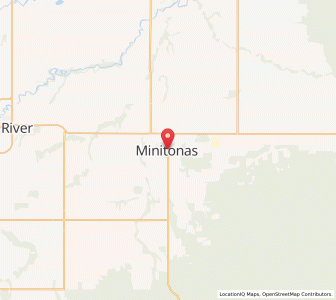 Map of Minitonas, ManitobaManitoba