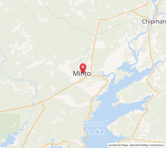 Map of Minto, New BrunswickNew Brunswick